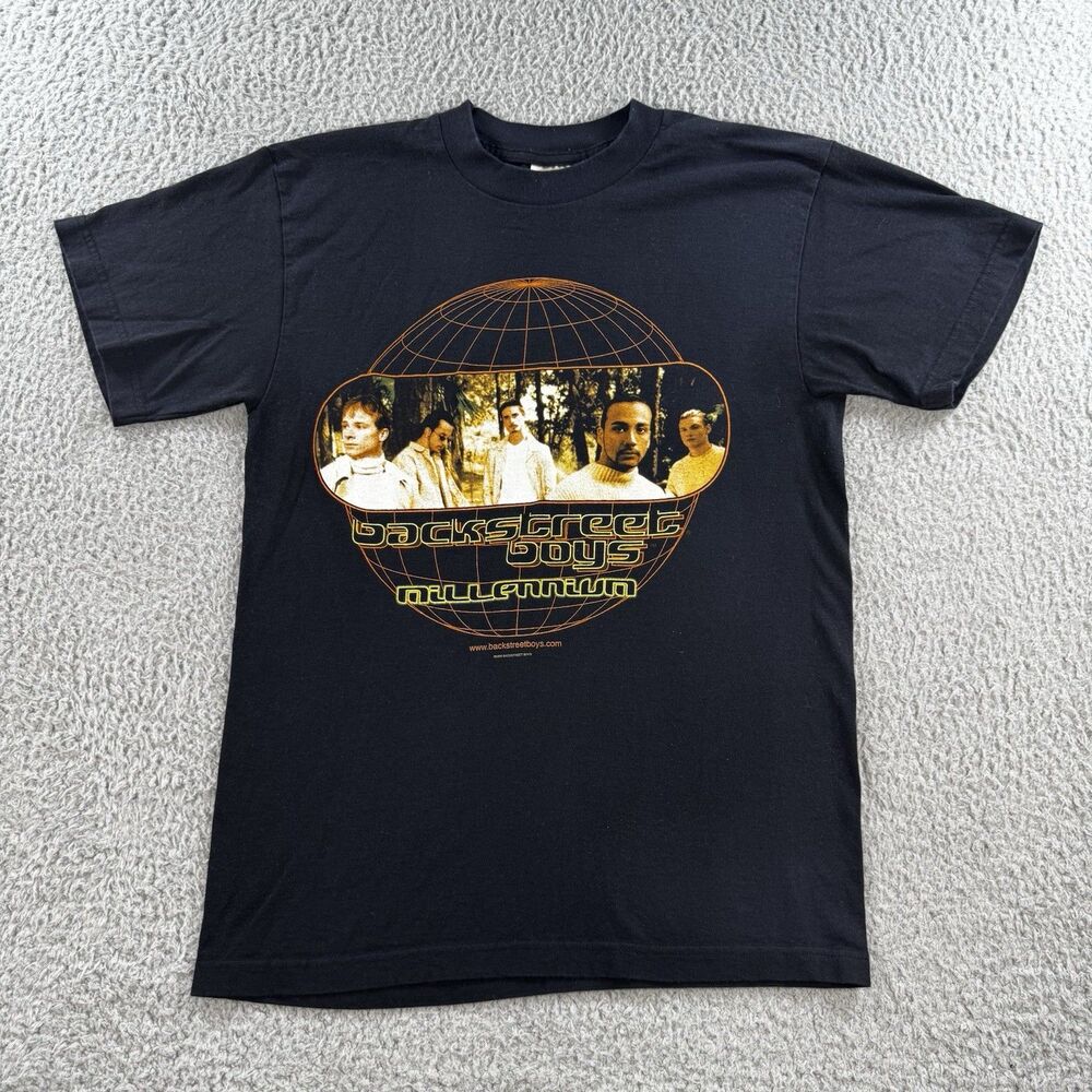 VTG 90s Backstreet Boys Millennium Tour Promo Shirt Sz Med Winterland Music